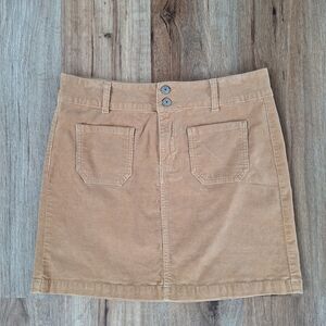 Wallflower Women's Corduroy Mini Skirt Jr Size 11 Indie Grunge 90's Retro Tan